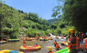 清凉夏日，重庆万通学生会龙浒峡漂流团建活动